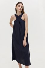 HILLARY TWO WAY LINEN MIDI DRESS