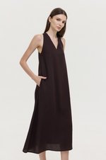 HILLARY TWO WAY LINEN MIDI DRESS