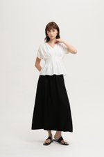 ANIKA PIN TUCK LINEN TOP