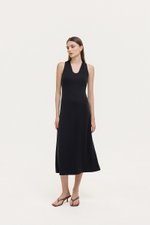 HAYDEN HALTER JERSEY MIDI DRESS