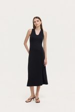 HAYDEN HALTER JERSEY MIDI DRESS