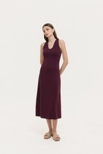 HAYDEN HALTER JERSEY MIDI DRESS