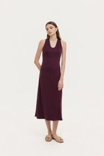 HAYDEN HALTER JERSEY MIDI DRESS