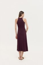 HAYDEN HALTER JERSEY MIDI DRESS