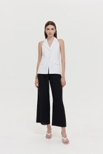 GRACIA LINEN LONG VEST TOP