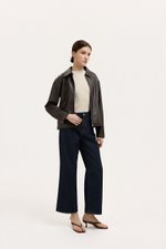 SAMPSON ZIPPED LEATHER JACKET