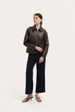 SAMPSON ZIPPED LEATHER JACKET