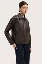 SAMPSON ZIPPED LEATHER JACKET