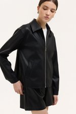 SAMPSON ZIPPED LEATHER JACKET