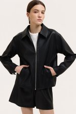 SAMPSON ZIPPED LEATHER JACKET