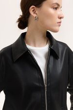 SAMPSON ZIPPED LEATHER JACKET