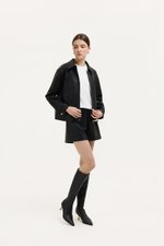 SAMPSON ZIPPED LEATHER JACKET
