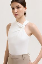CHRISELLE ASYMMETRIC KNOT TANK