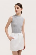 SAIGE PANELLED TWILL SKORT