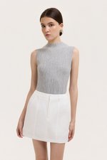 SAIGE PANELLED TWILL SKORT