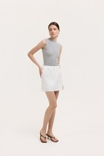 SAIGE PANELLED TWILL SKORT
