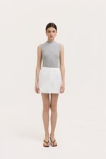 SAIGE PANELLED TWILL SKORT
