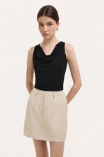 SAIGE PANELLED TWILL SKORT