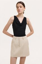 SAIGE PANELLED TWILL SKORT