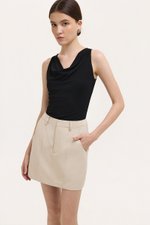 SAIGE PANELLED TWILL SKORT
