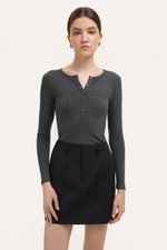 SAIGE PANELLED TWILL SKORT