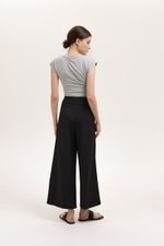 ADDIE PLEATED TAILORED TWILL PANTS