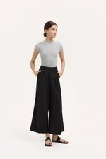 ADDIE PLEATED TAILORED TWILL PANTS