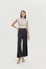 STANLEY PLEATED WIDE LEG PANTS