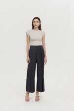 STANLEY PLEATED WIDE LEG PANTS