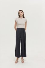STANLEY PLEATED WIDE LEG PANTS