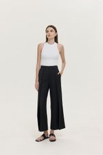 STANLEY PLEATED WIDE LEG PANTS
