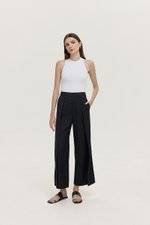 STANLEY PLEATED WIDE LEG PANTS