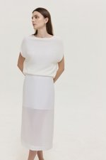 BETHANY SHEER MIDI SKIRT