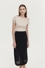BETHANY SHEER MIDI SKIRT