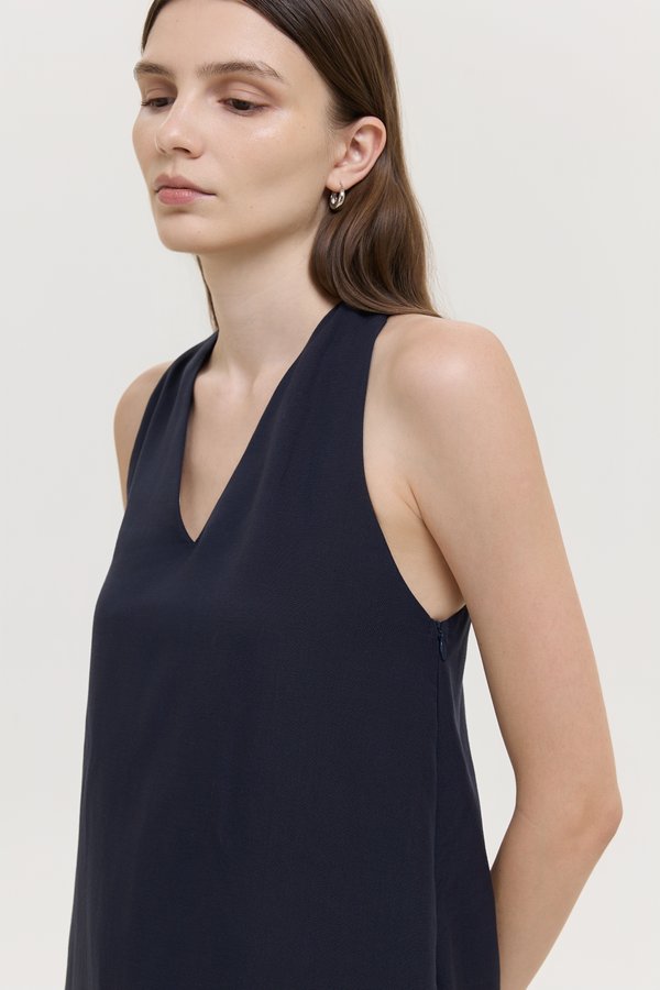 HILLARY TWO WAY LINEN MIDI DRESS