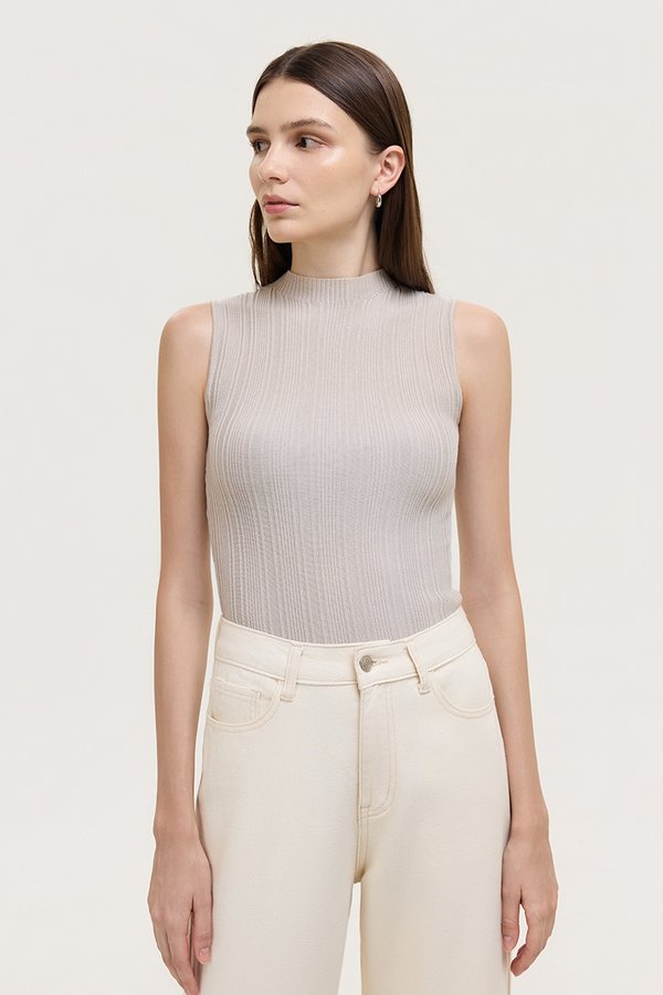 HELDA MOCK NECK KNIT TOP