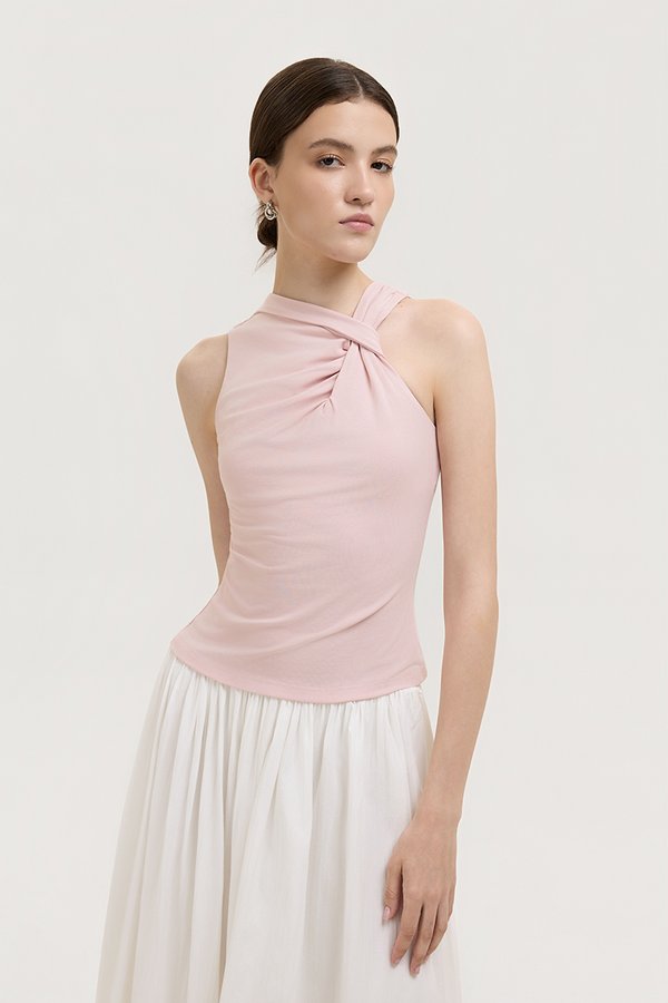 CHRISELLE ASYMMETRIC KNOT TANK