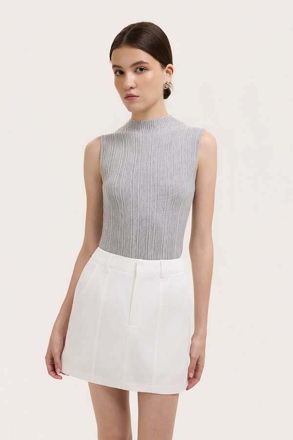 SAIGE PANELLED TWILL SKORT