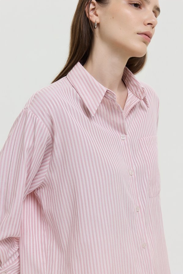 ALERIE OVERSIZED STRIPED BUTTONDOWN SHIRT
