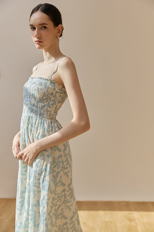 *PREORDER* DELINA SMOCKED DETACHABLE STRAP DRESS