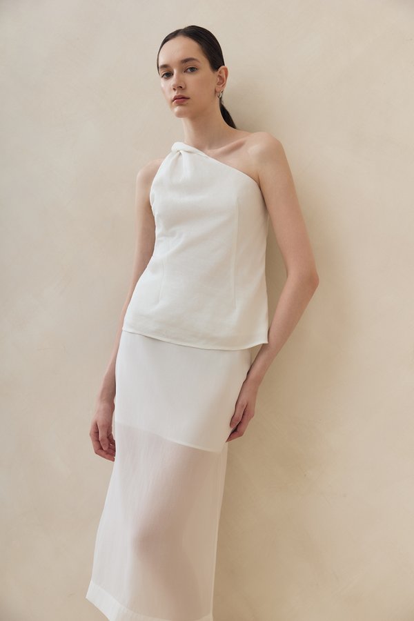 BETHANY SHEER MIDI SKIRT