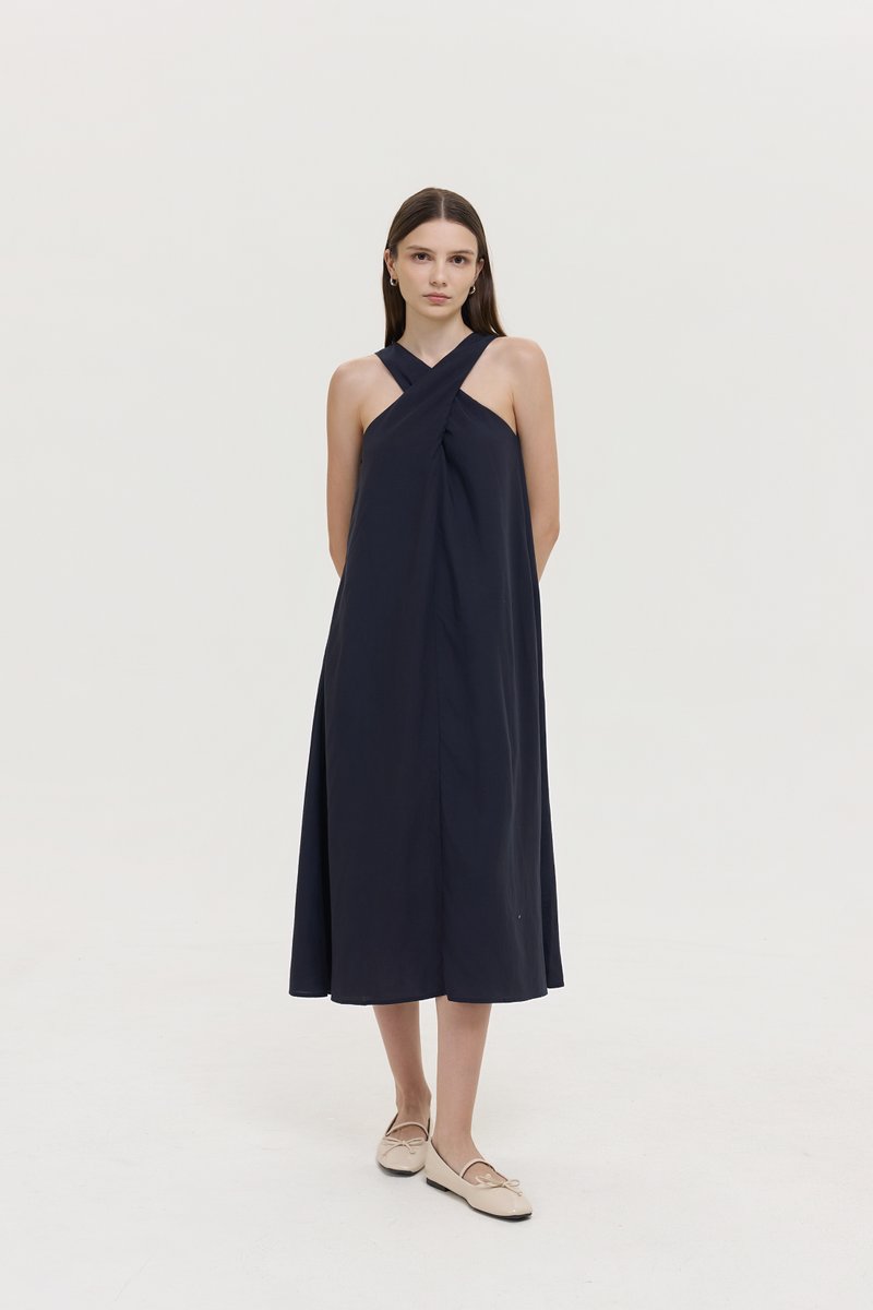 HILLARY TWO WAY LINEN MIDI DRESS