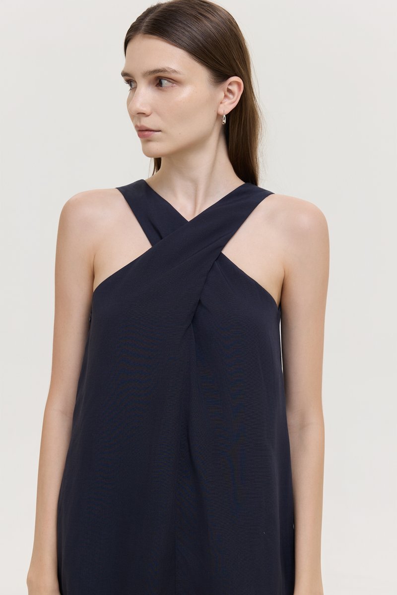 HILLARY TWO WAY LINEN MIDI DRESS