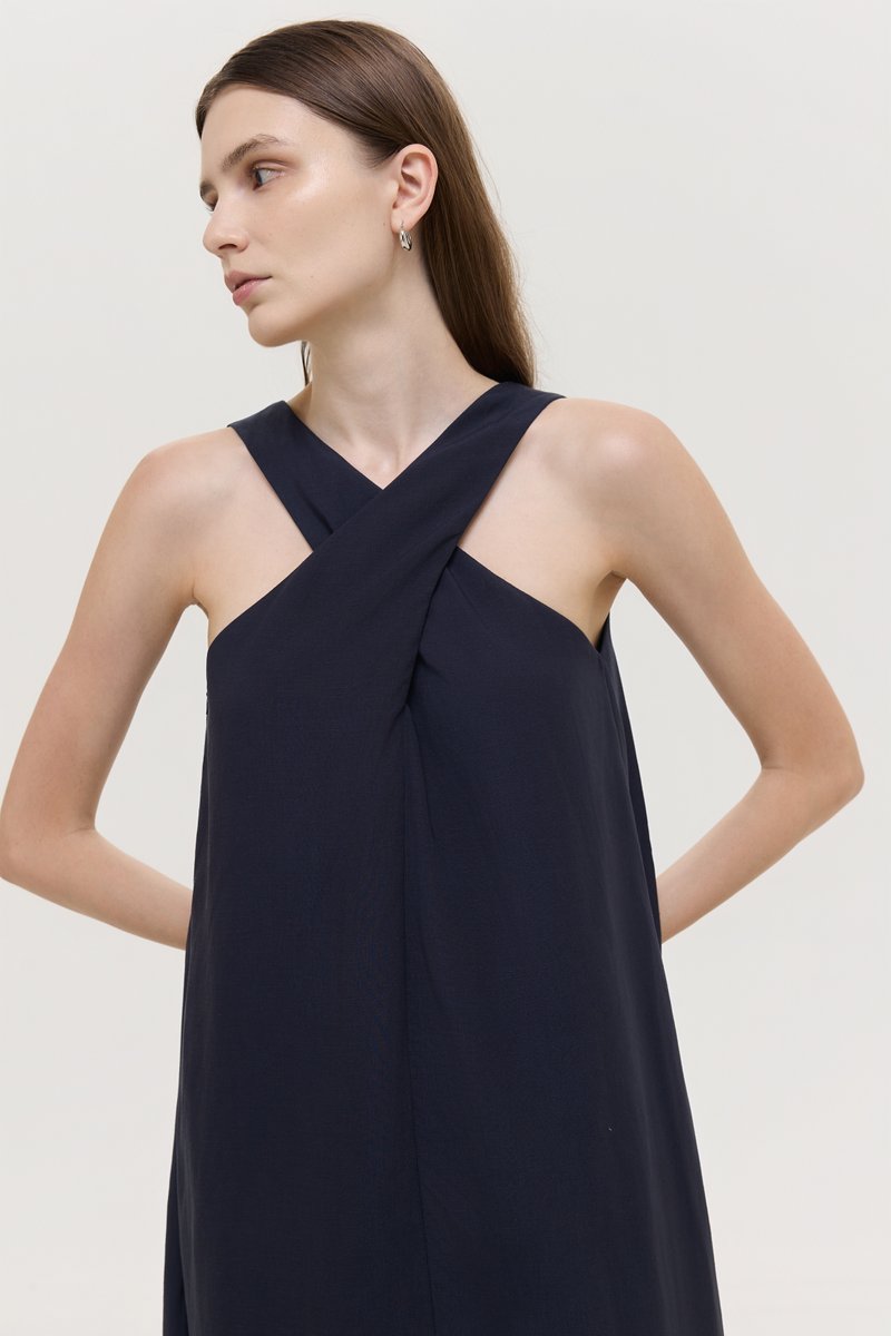 HILLARY TWO WAY LINEN MIDI DRESS
