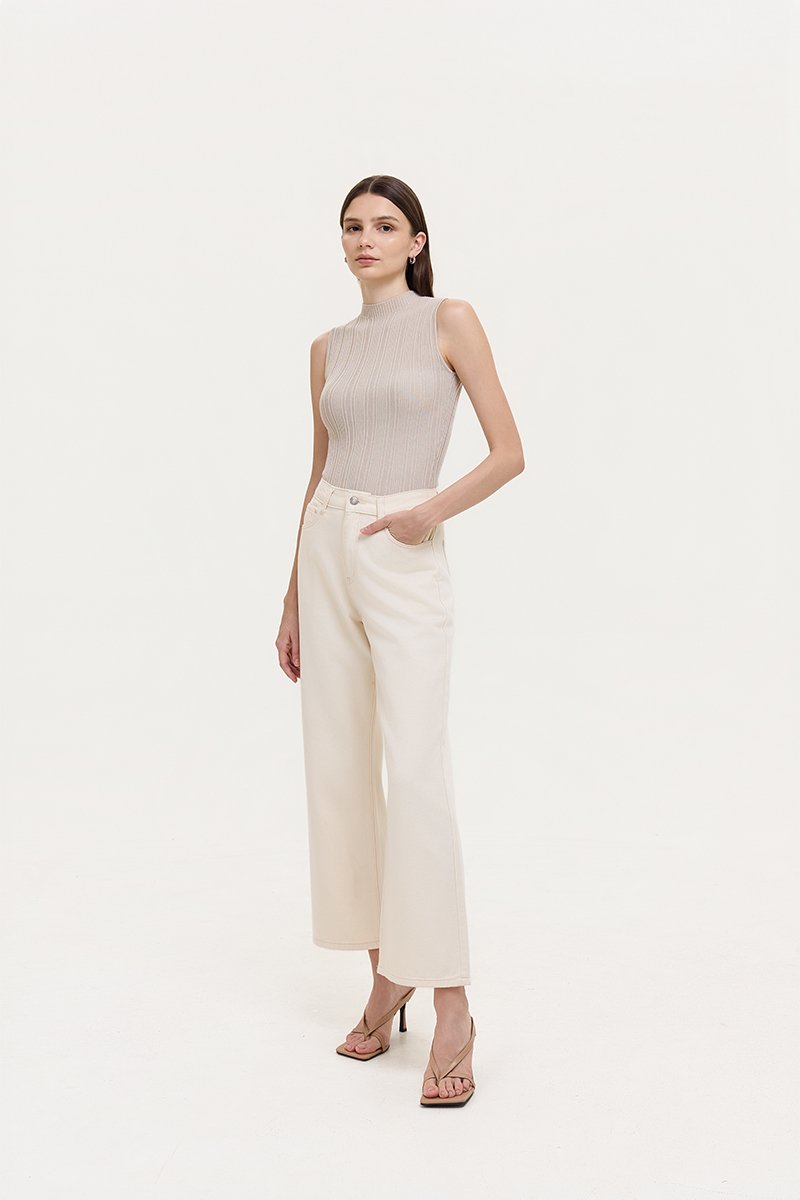 HELDA MOCK NECK KNIT TOP