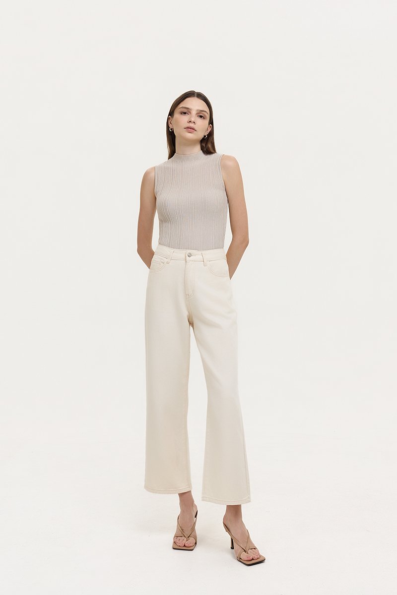 HELDA MOCK NECK KNIT TOP