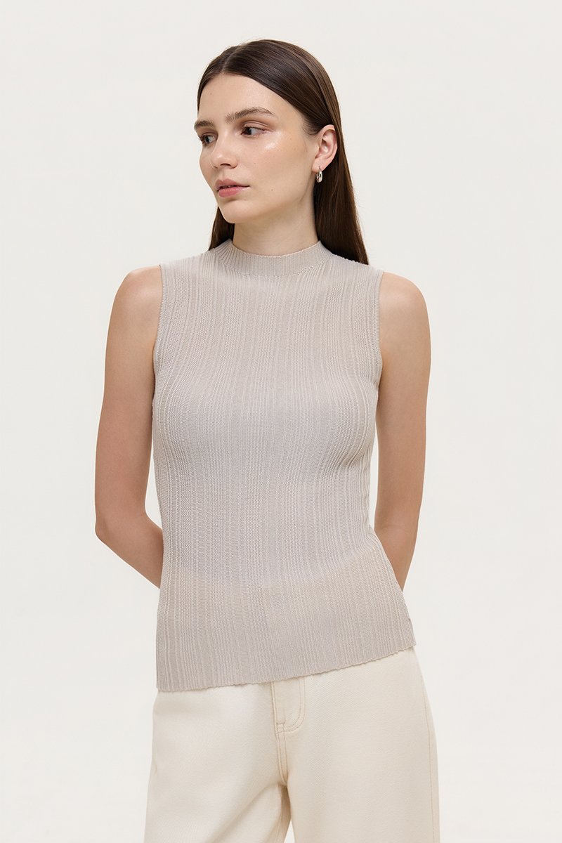 HELDA MOCK NECK KNIT TOP