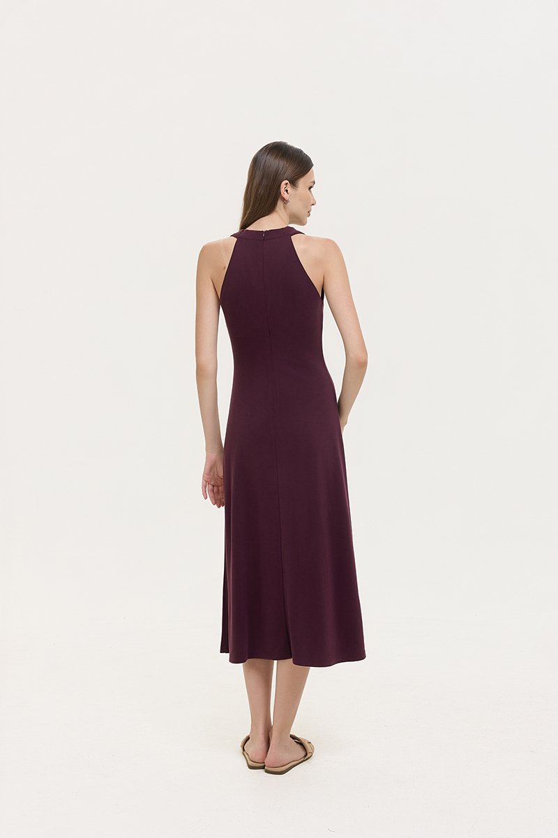 HAYDEN HALTER JERSEY MIDI DRESS