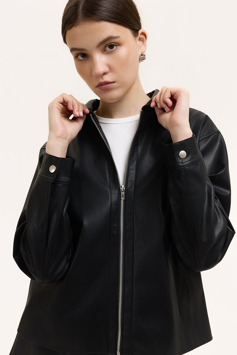 SAMPSON ZIPPED LEATHER JACKET