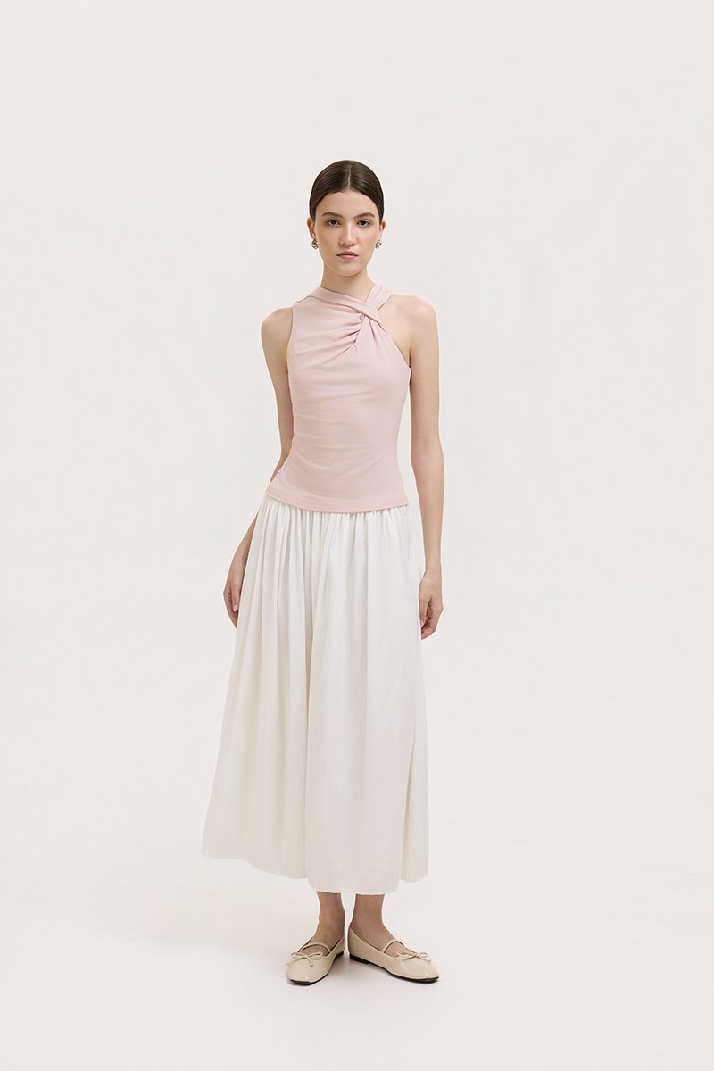 CHRISELLE ASYMMETRIC KNOT TANK